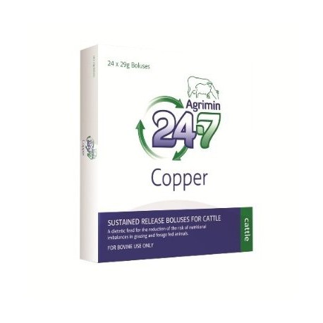 Agrimin 24-7 Copper Cattle Bolus 24 x 29g Boluses